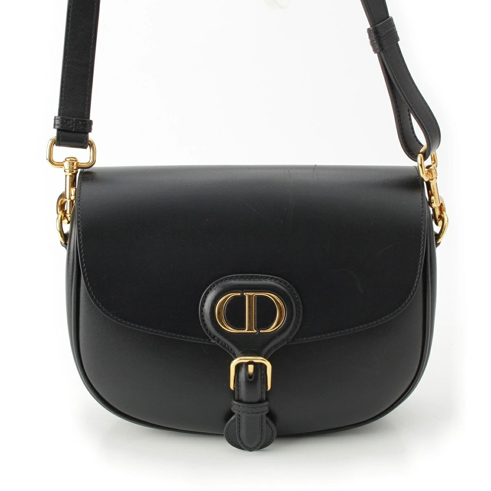 Christian Dior BOBY Leather Shoulder Bag Black